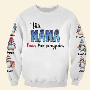 Family Penguins, Personalized Shirt, Christmas Gifts For Family - AOP Products - GoDuckee