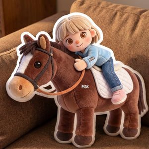 Horse Riding Pillow - Custom Photo Gifts For Horse Lovers 05natn121225 - Pillow - GoDuckee