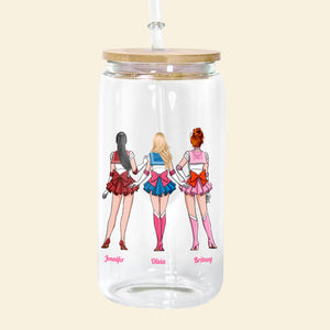 Personalized Gifts For Friends Glass Can Girls Will Save The World 06ACDT170224HH - Drinkware - GoDuckee