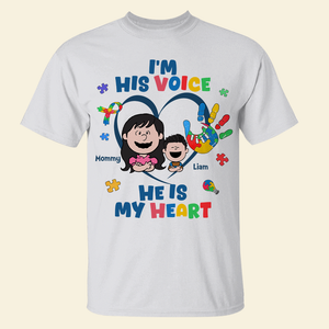 Personalized Gifts For Autism Mom Shirt I'm His Voice 03kapu240225hh - Shirts - GoDuckee