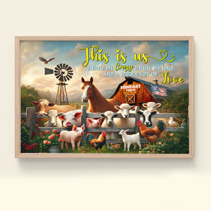 Personalized Gift For Farmer Family Canvas Print, Happy Farm Life 01qhtn131224 - Poster & Canvas - GoDuckee