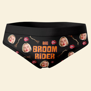 Custom Photo Gifts For Couple Boxer Briefs 02xqtn020824 Halloween Pumpkin Broom - Boxer Briefs - GoDuckee