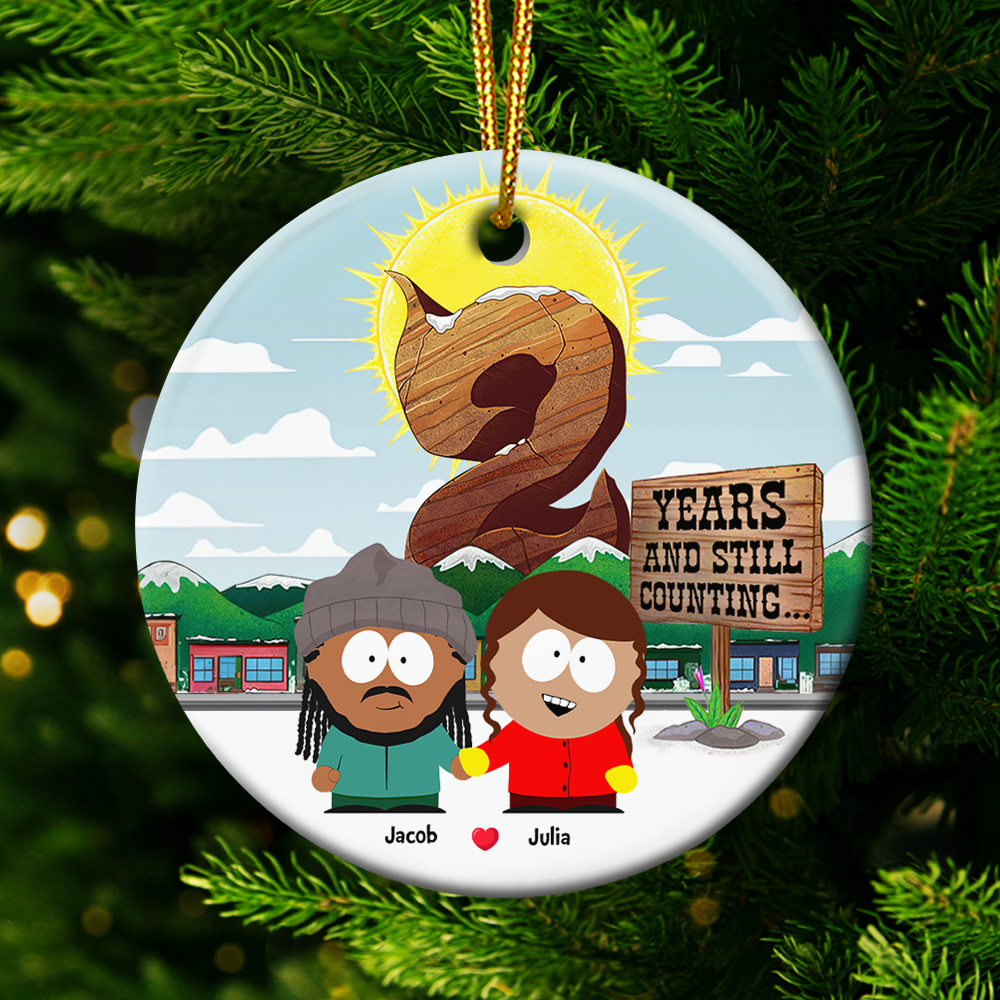 Personalized Gifts For Couple Christmas Ornament 04topu261124hg - Ornament - GoDuckee