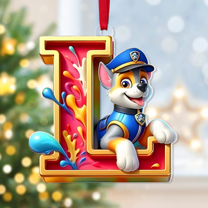 Custom Letter Gifts For Cartoon Lover Christmas Ornament 01xqpu261024 - Ornament - GoDuckee