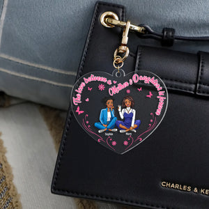 Personalized Gifts For Mom Keychain 04totn040225hh The Love Between A Mom And Daughter's Is Forever - Keychains - GoDuckee