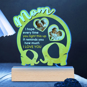 Personalized Gifts For Mom LED Light It Reminds You How Much I Love You - Led Night Light - GoDuckee