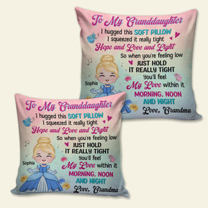 Gift For Grandkids Personalized Princess/Prince Square Pillow CC-04NATN050823HA - Pillow - GoDuckee