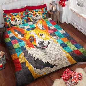 Corgi Dog Christmas Quilt Bed Set Gifts For Dog Lovers 04HUDT051124 - Blanket - GoDuckee