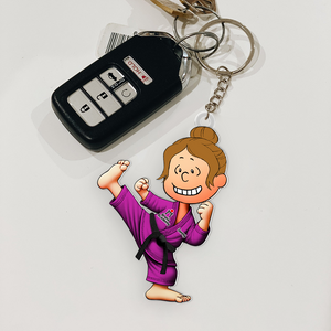 Personalized Gifts For Karate Lover Keychain 01ohpu121224 - Keychains - GoDuckee