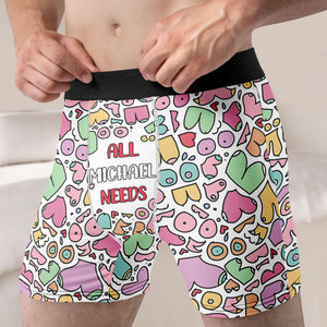 Personalized Gifts For Couple Men's Boxers and Women's Brief 02KAMH031224 - Boxer Briefs - GoDuckee