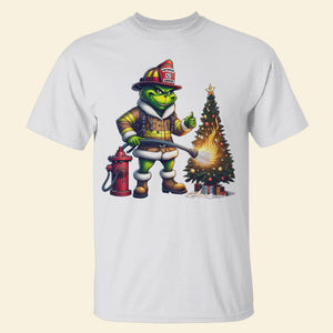 Personalized Gifts For Firefighter Shirt How The Firefighter Saved Christmas 04qhtn011124 - Shirts - GoDuckee