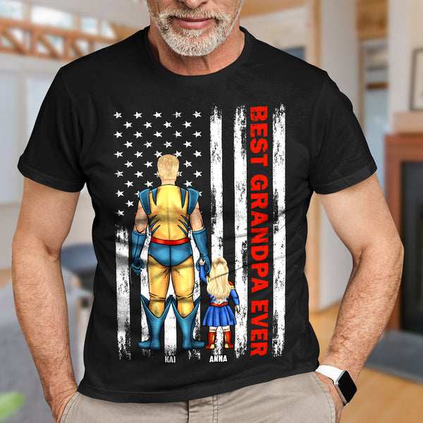 Personalized Gifts For American Grandpa Shirt 05NATN150523TM Father's Day Gifts Hoodie