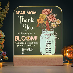 Personalized Gifts For Mom LED Light Best Mom In The World 04DTDT130124 - Led Night Light - GoDuckee