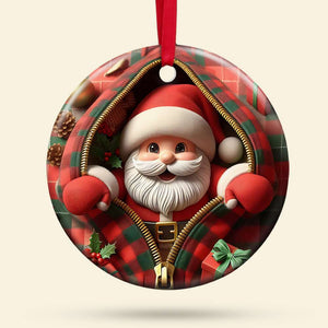 Santa Claus Snowman Gingerbread Ceramic Ornament 03xqtn290824 Christmas Gift - Ornament - GoDuckee