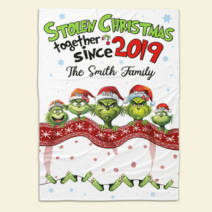 Personalized Christmas Gifts For Family Blanket 03ohpu131124 Stolen Christmas Together - Blanket - GoDuckee