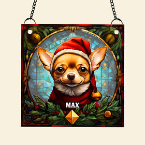 Personalized Gifts For Dog Lovers Suncatcher Ornament 05hutn090924 Chihuahua - Ornament - GoDuckee