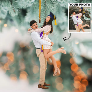 Custom Photo Gifts For Couple, Upload Graduation Photo Christmas Ornament 62pgxx290824 - Ornament - GoDuckee