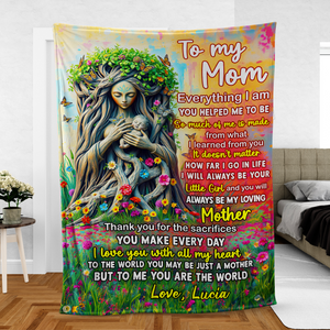 Personalized Gifts For Mom Blanket 02hupu170225 You Are The World - Blanket - GoDuckee