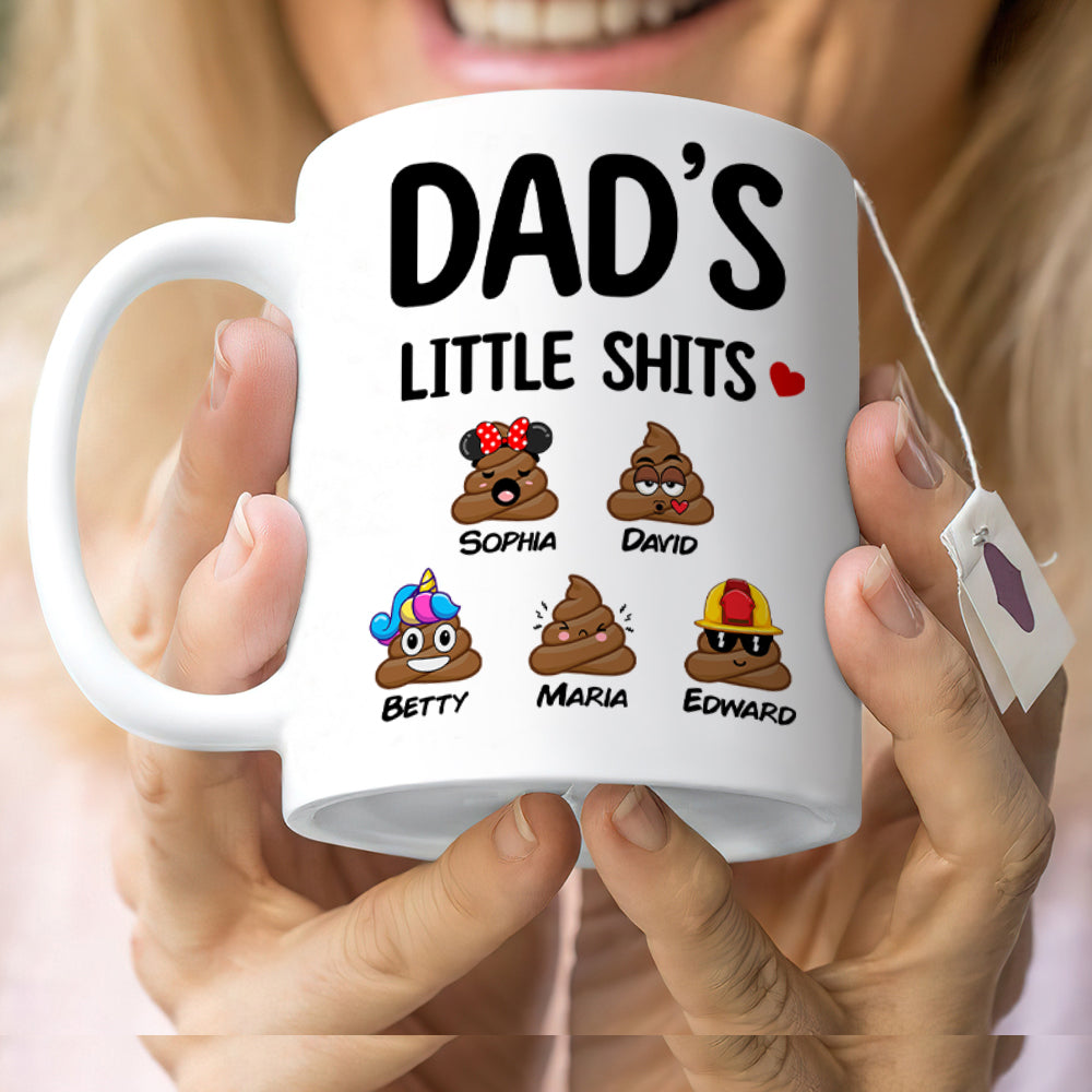 Personalized Gifts For Dad Drinkware Family Little Shit 052DTDT010324 - Drinkware - GoDuckee