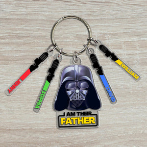 Personalized Gifts For Dad Keychain Lightsword Kids 06NATN031224 - Keychains - GoDuckee