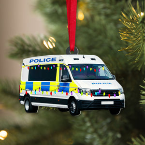 Personalized Police Vehicle Ornament, Christmas Ornament, Gift For Police Officer - Ornament - GoDuckee