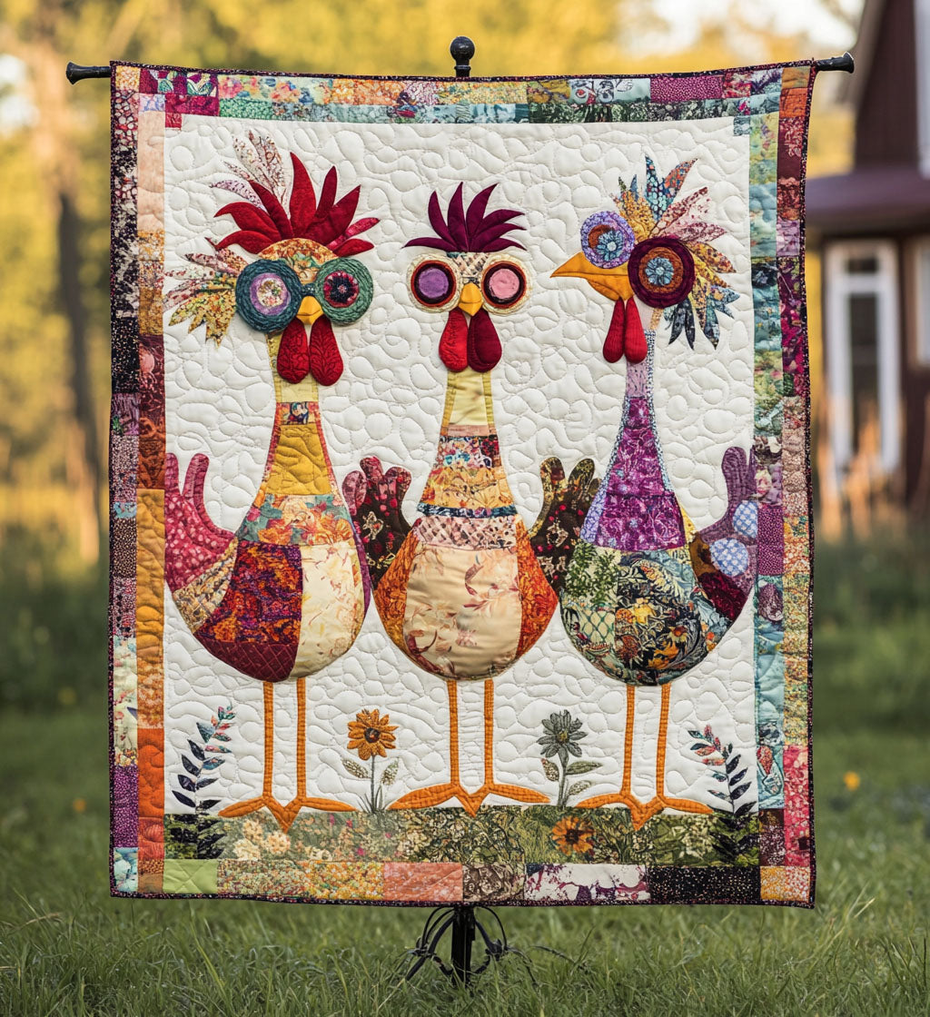 Gifts For Chicken Lover Blanket Colorful Chicken - Blanket - GoDuckee