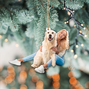 Custom Photo Gifts For Dog Lovers, Upload Photo Christmas Ornament 07pgxx290824 - Ornament - GoDuckee