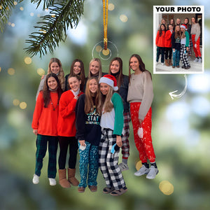 Custom Photo Gifts For Besties, Upload Friends Photo Christmas Ornament 44pgxx290824 - Ornament - GoDuckee