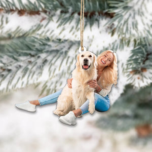 Custom Photo Gifts For Dog Lovers, Upload Photo Christmas Ornament 03pgxx290824 - Ornament - GoDuckee