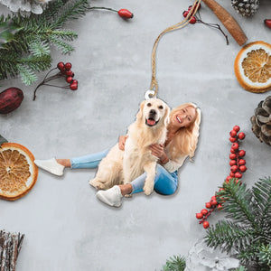 Custom Photo Gifts For Dog Lovers, Upload Photo Christmas Ornament 03pgxx290824 - Ornament - GoDuckee