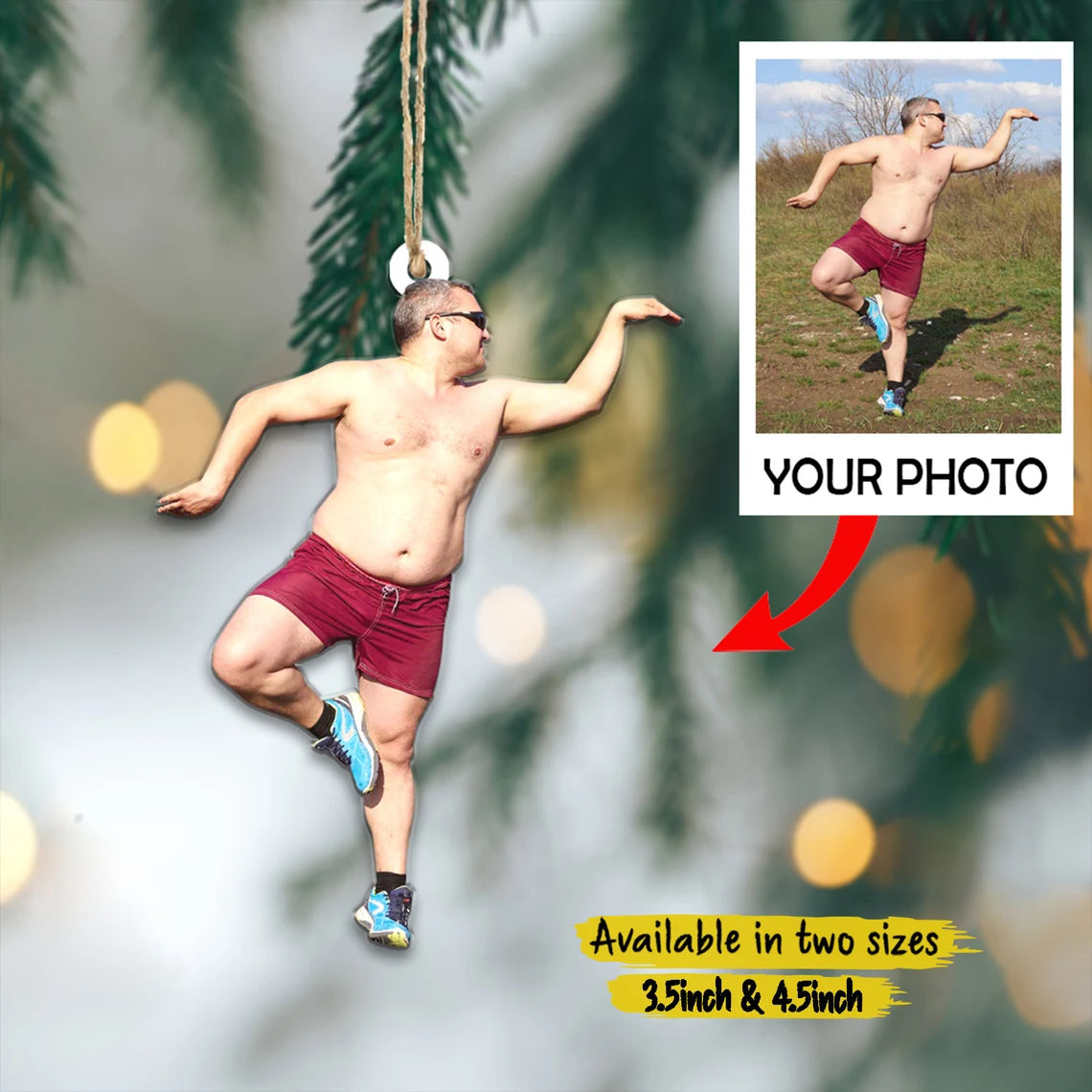 Custom Photo Gifts For Family, Upload Funny Photo Christmas Ornament 06pgxx290824 - Ornament - GoDuckee