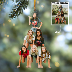 Custom Photo Gifts For Besties, Upload Friends Photo Christmas Ornament 46pgxx290824 - Ornament - GoDuckee