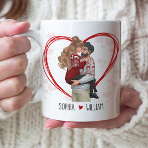 Caring Couple, Personalized Coffee Mug, Gifts For Men Gifts For Women - Coffee Mug - GoDuckee