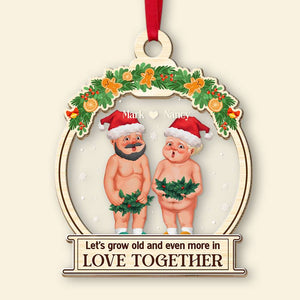 Love Together, Personalized Ornament, Gifts For Husban - Gifts For Wife - Ornament - GoDuckee