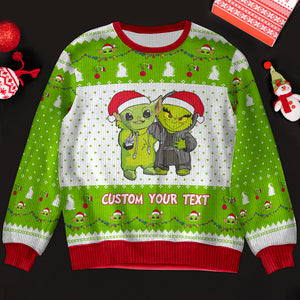 Personalized Gifts For Movie Fan Christmas Ugly Sweater 03ACDT071024 - Ugly Christmas Sweater - GoDuckee