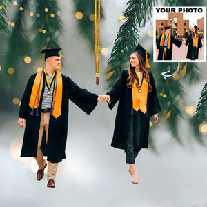 Custom Photo Gifts For Couple, Upload Graduation Photo Christmas Ornament 62pgxx290824 - Ornament - GoDuckee