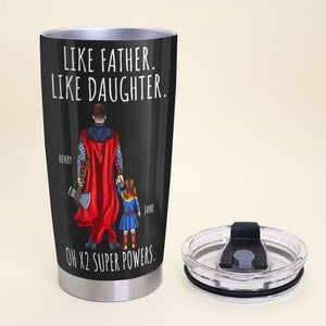 Personalized Gifts For Dad Tumbler Like Father Like Daughter 03DTDT270124PA - Tumbler Cups - GoDuckee