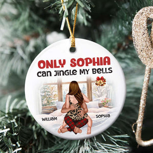 Only You Can Jingle My Bells, Personalized Ornament, Couple Gifts - Ornament - GoDuckee