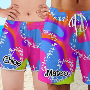 Personalized Couple Beach Shorts 05ACDT011223, Gift For Couple - Beach Shorts - GoDuckee