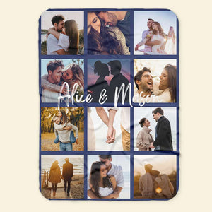 Custom Couple Photo Blanket, Couple Special Moments Photo, Gift For Lover - Blanket - GoDuckee