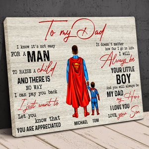 Personalized Gifts For Dad Canvas Print 01natn070524pa Father's Day - Canvas Print - GoDuckee