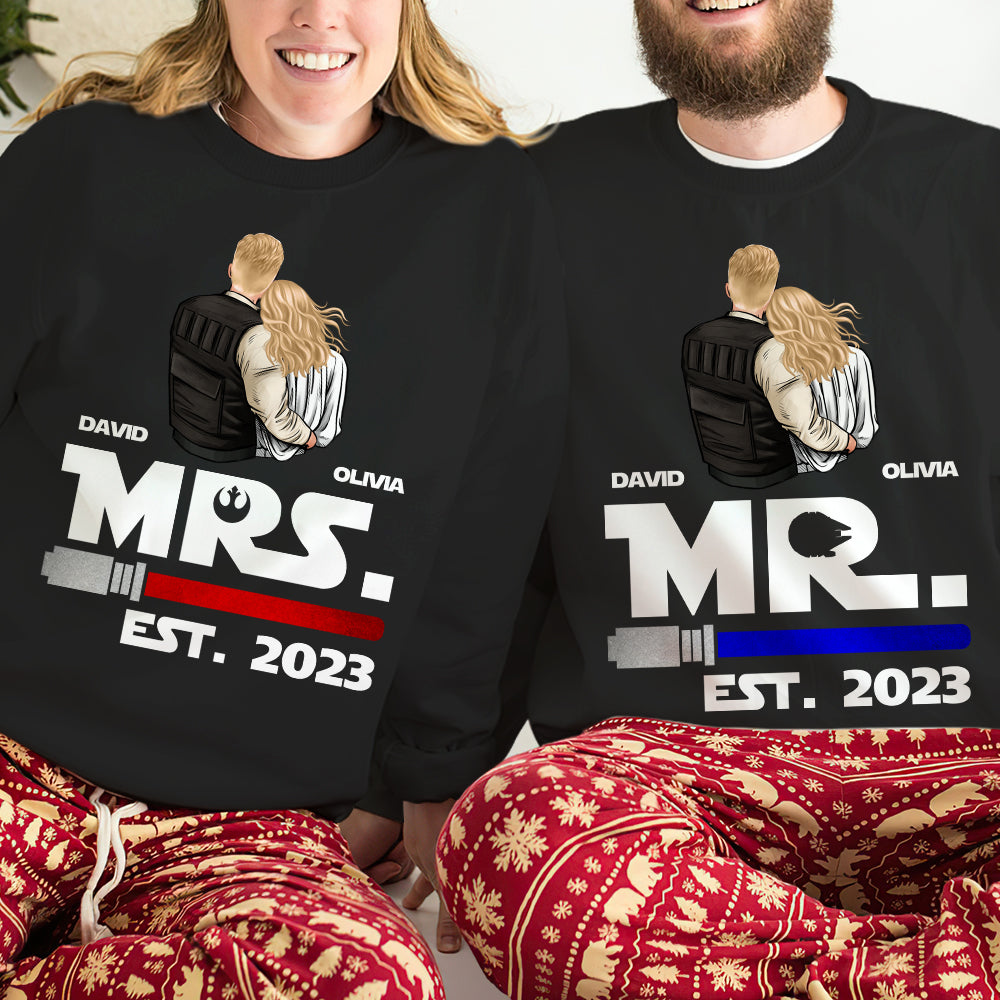 Couple Love Stars 02QHDT011223HH Personalized Couple Matching Sweatshirt - Shirts - GoDuckee