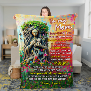 Personalized Gifts For Mom Blanket 02hupu170225 You Are The World - Blanket - GoDuckee
