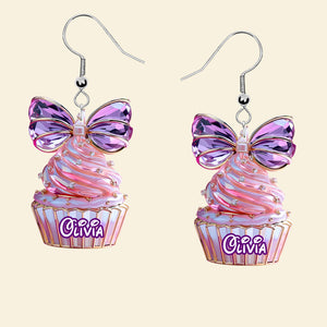 Cute Cupcakes Earrings - Personalized Gifts For Cartoon Lovers 01TGDT080725 - Earrings - GoDuckee