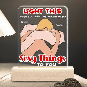 Personalized Gifts For Couple LED Light Make Love Couple 07OHDT080124 - Led Night Light - GoDuckee