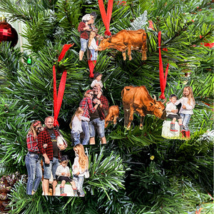 Custom Photo Gifts for Farmers Ornament 28acvp140924 Farm Family - Ornament - GoDuckee