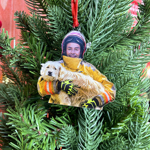 Custom Photo Gifts for Firefighter Ornament 37acvp140924 - Ornament - GoDuckee