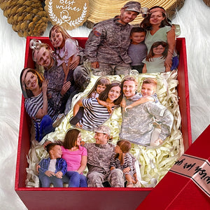 Custom Photo Gifts for Veteran Family Ornament 51acvp140924 - Ornament - GoDuckee