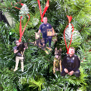 Custom Photo Gifts for Police Ornament 29acvp140924 - Ornament - GoDuckee