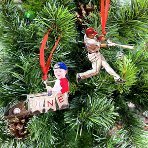 Custom Photo Gifts for Baseball Player Ornament 123acvp140924 - Ornament - GoDuckee